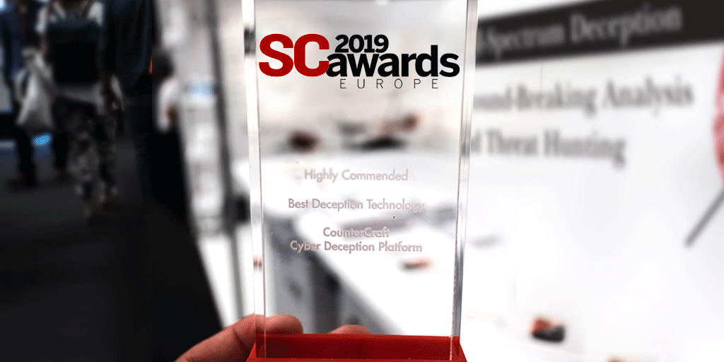 CounterCraft-highly commended-for-award-winning-deception-technology-at-Infosecurity-Europe-2019