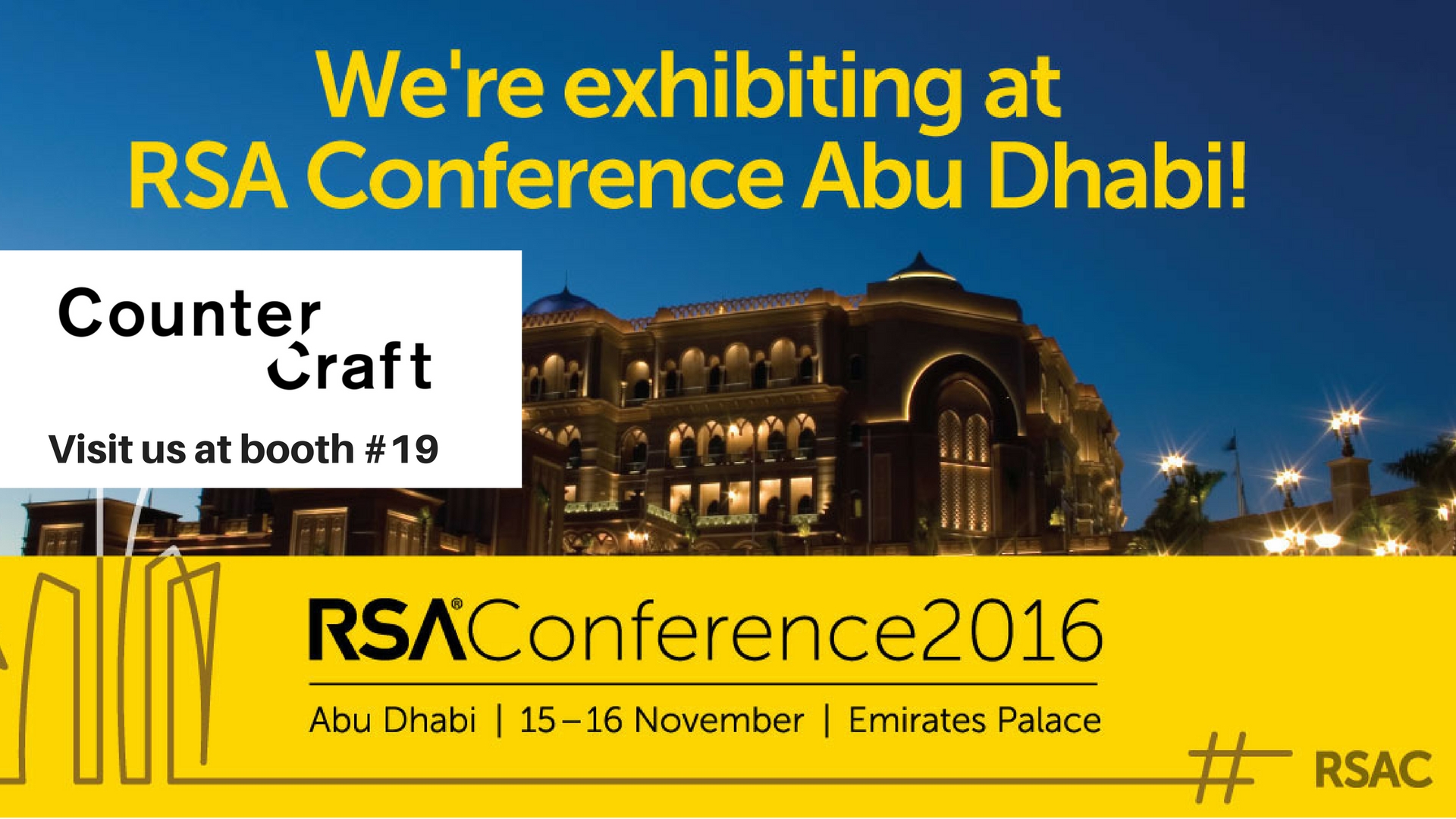 CounterCraft exhibiting at RSA Conference 2016 in Abu Dhabi أبوظبي