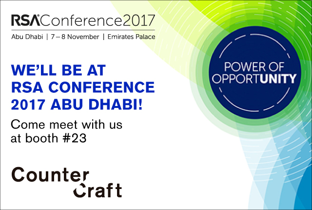 CounterCraft to exhibit at RSA Conference 2017 Abu Dhabi أبوظبي